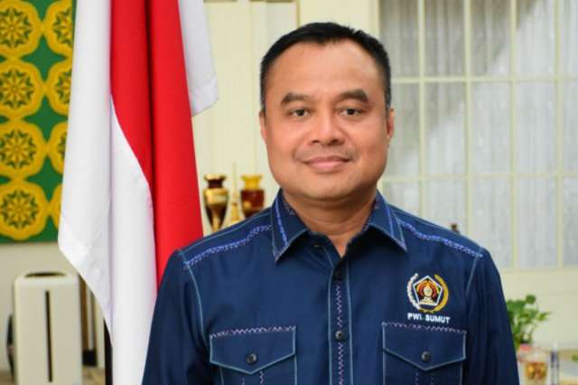 Farianda Putra Sinik Ketua PWI Sumatera Utara.