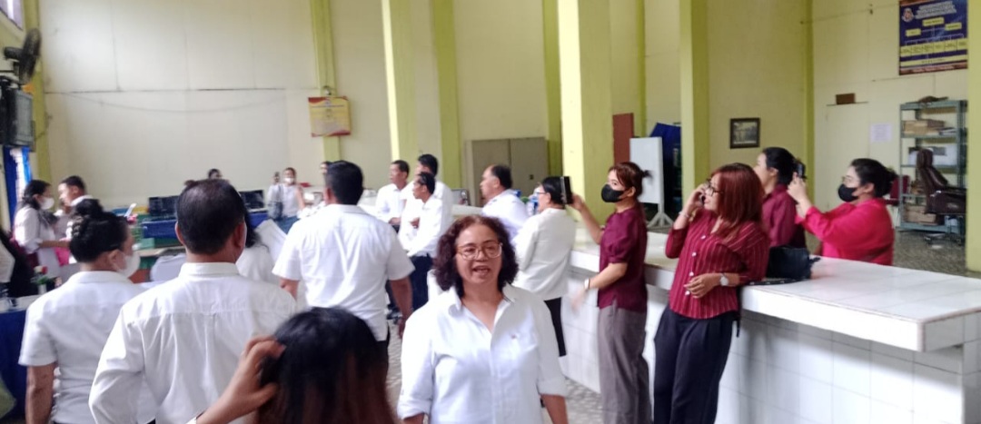 Suasana aktivitas di Kantor Wakil Rektor 2 UDA Medan, Senin (14/7/2025)