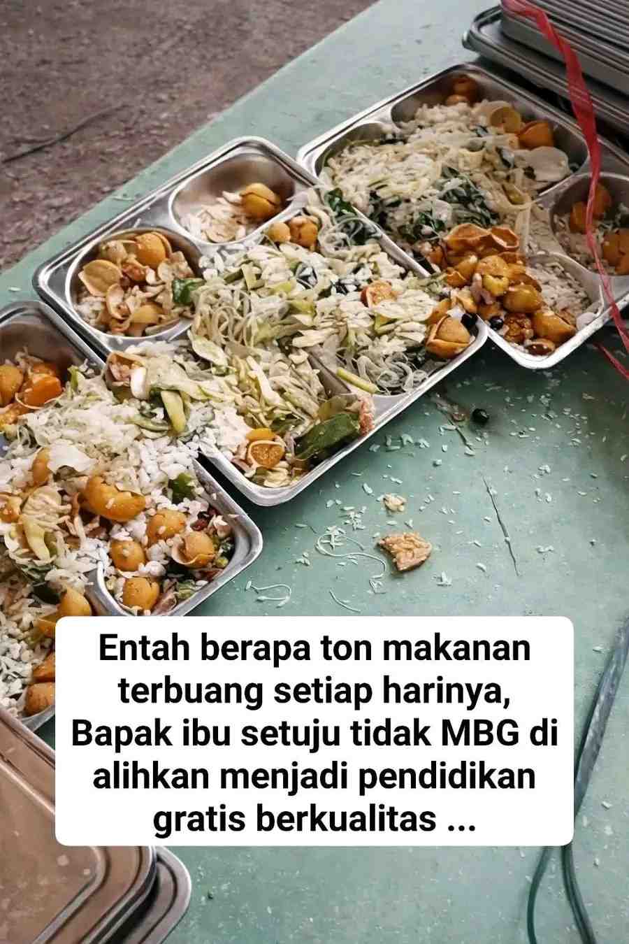 Photo Penampakan Sisa Bahan Makanan dari Program MBG.